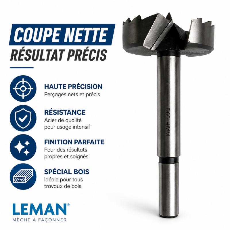 Leman Meche Faconner Acier D60 Q12,5 LEMAN Kobleo