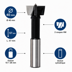Leman Meche a Bois HM D. 40 mm Pro, Leman Kobleo