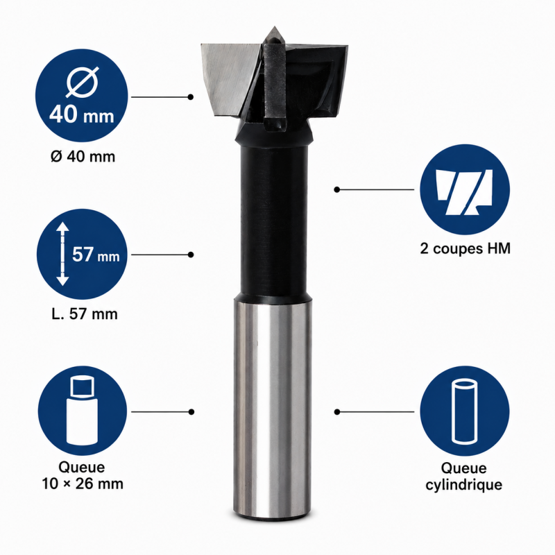 Leman Meche a Bois HM D. 40 mm Pro, Leman Kobleo