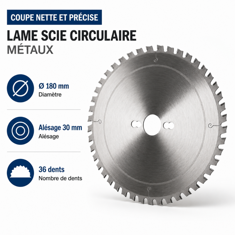 Leman Lame Scie Circulaire Carbure D. 180 mm Dry Cutter, Leman Kobleo