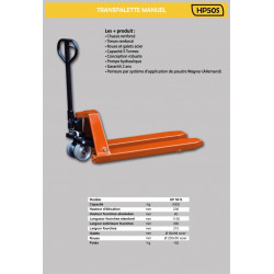 Stockman Transpalette manuel HP50S 5000kg 1150x580mm Stockman Kobleo