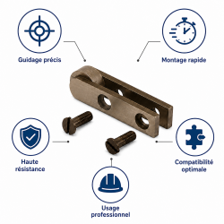 Leman Embout de Rechange Mortaiseuse 25 x 30 mm Pas B, Leman Kobleo