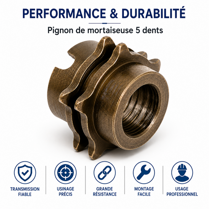 Leman Pignon Mortaiseuse 5 Dents 25 x 30 mm Pro, Leman Kobleo