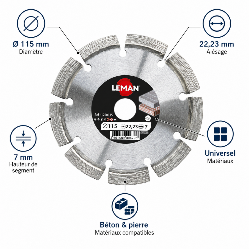 Disque Diamant D115 LEMAN