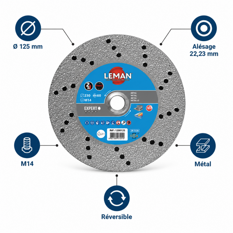 Disque Diamant D125 LEMAN