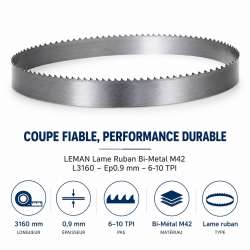 Leman Lame Ruban M42 L3160 Pas 6-10 LEMAN Kobleo