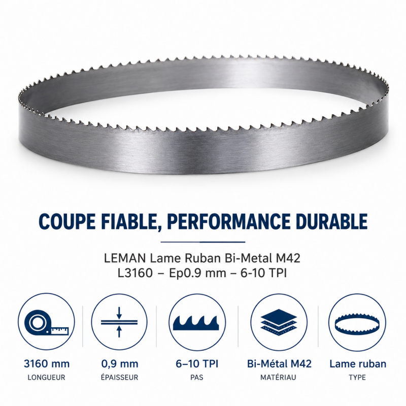Leman Lame Ruban M42 L3160 Pas 6-10 LEMAN Kobleo