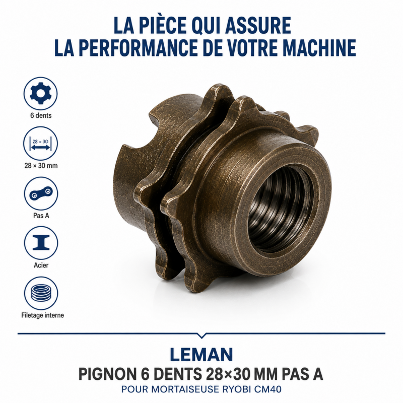 Leman Pignon 6 Dents Ryobi CM40 LEMAN Kobleo