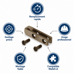 Leman Embout de Rechange Mortaiseuse 30 x 30 mm Pas B, Leman Kobleo