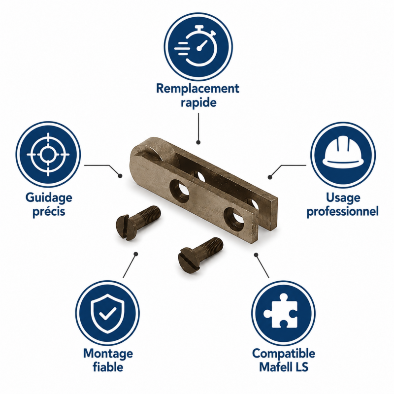 Leman Embout de Rechange Mortaiseuse 30 x 30 mm Pas B, Leman Kobleo