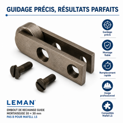 Leman Embout de Rechange Mortaiseuse 30 x 30 mm Pas B, Leman Kobleo
