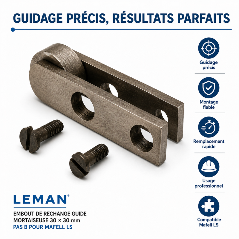 Leman Embout de Rechange Mortaiseuse 30 x 30 mm Pas B, Leman Kobleo