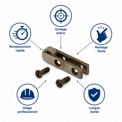 Leman Embout de Rechange Mortaiseuse 28 x 40 mm Pas A, Leman Kobleo
