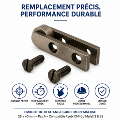 Leman Embout de Rechange Mortaiseuse 28 x 40 mm Pas A, Leman Kobleo