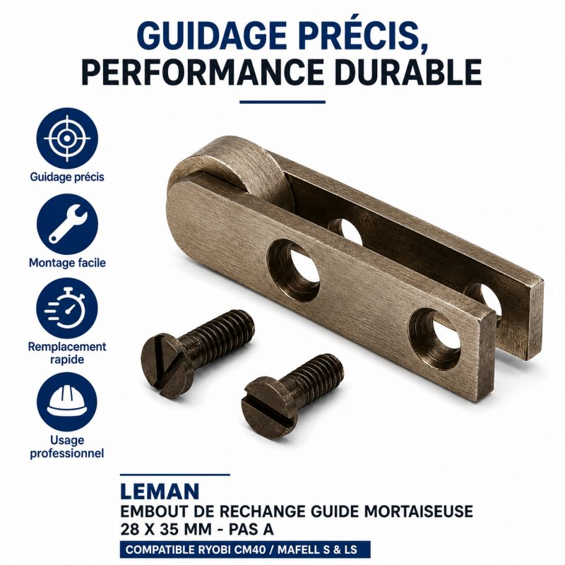 Leman Embout de Rechange Mortaiseuse 28 x 35 mm Pas A, Leman Kobleo