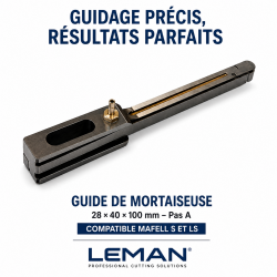 Leman Guide de Mortaiseuse 28 x 40 x 100 mm Pas A Pro, Leman Kobleo