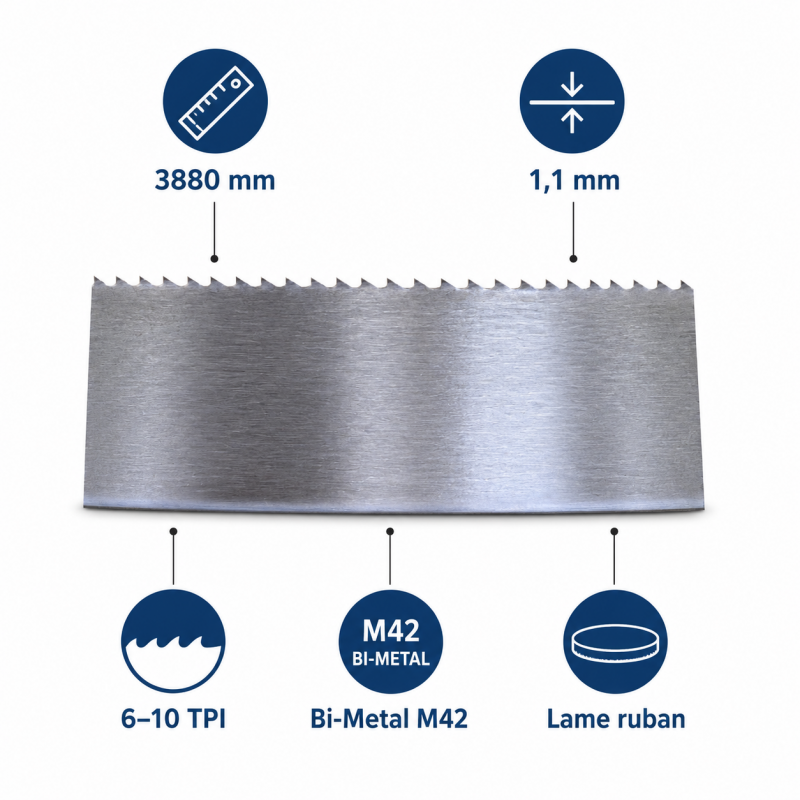 Leman Lame Ruban M42 L3880 Pas 6-10 LEMAN Kobleo
