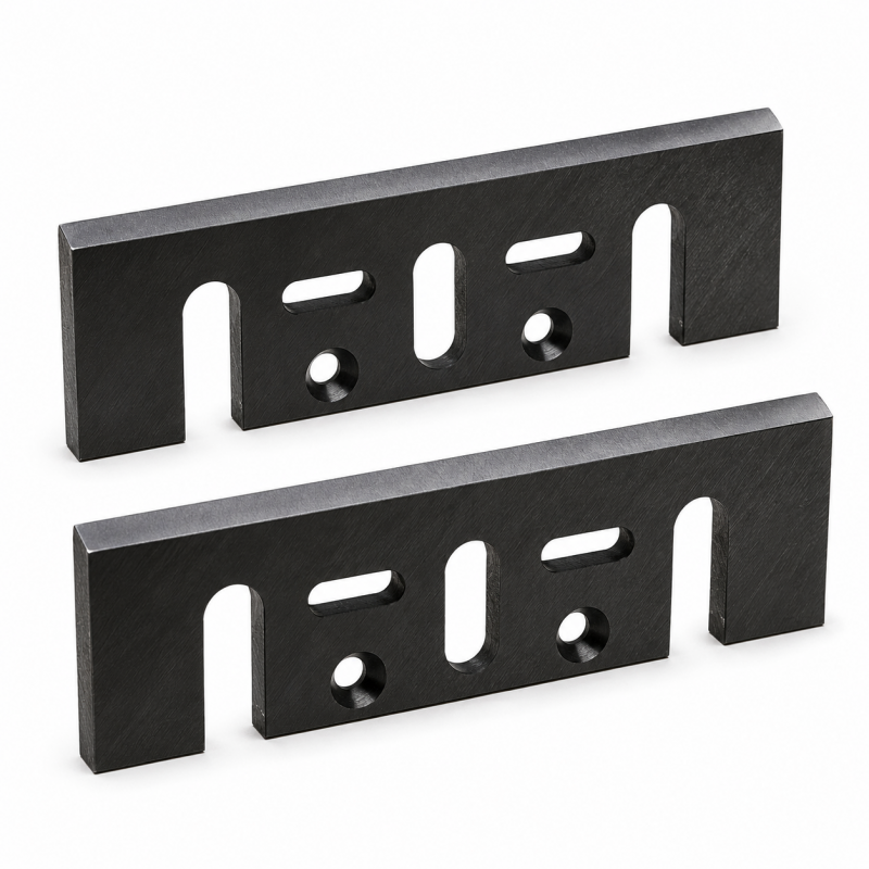 Leman Jeu de 2 Fers de Rabot Carbure HM 78 mm Pro, Leman Kobleo