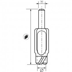 Leman Meche a Bouchonner WS D. 40 mm en Acier Pro, Leman Kobleo