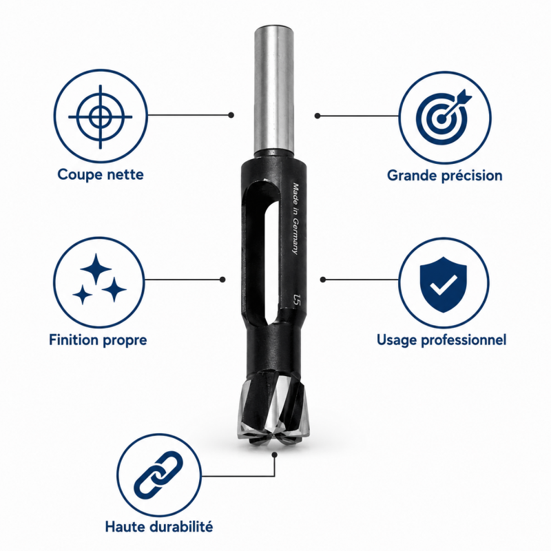 Leman Meche a Bouchonner WS D. 12 mm en Acier Pro, Leman Kobleo