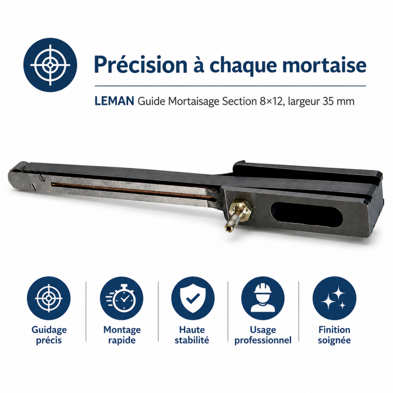Leman Guide Mortaisage Sect. 8x12 L35 LEMAN Kobleo
