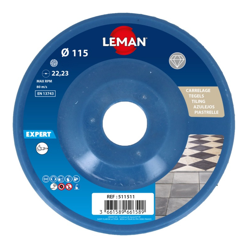 Leman Disque Lamelles Diamant D115 Gr120 LEMAN Kobleo