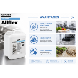 Karcher Detergent d'Entretien SurfacePro Allflex 10 L sans Odeur, Karcher Kobleo