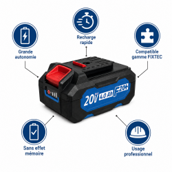 Leman Batterie Li-Ion 20V 4,0Ah FIXTEC Kobleo