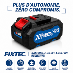 Leman Batterie Li-Ion 20V 4,0Ah FIXTEC Kobleo