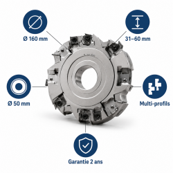 Porte-Outils Extensible Multi-Fonctions D. 160 mm, Leman