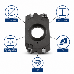 PO Feuillure Ext. D160 Al50 LEMAN