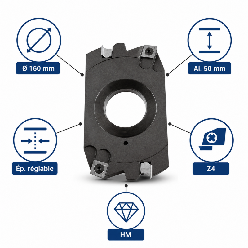 PO Feuillure Ext. D160 Al50 LEMAN