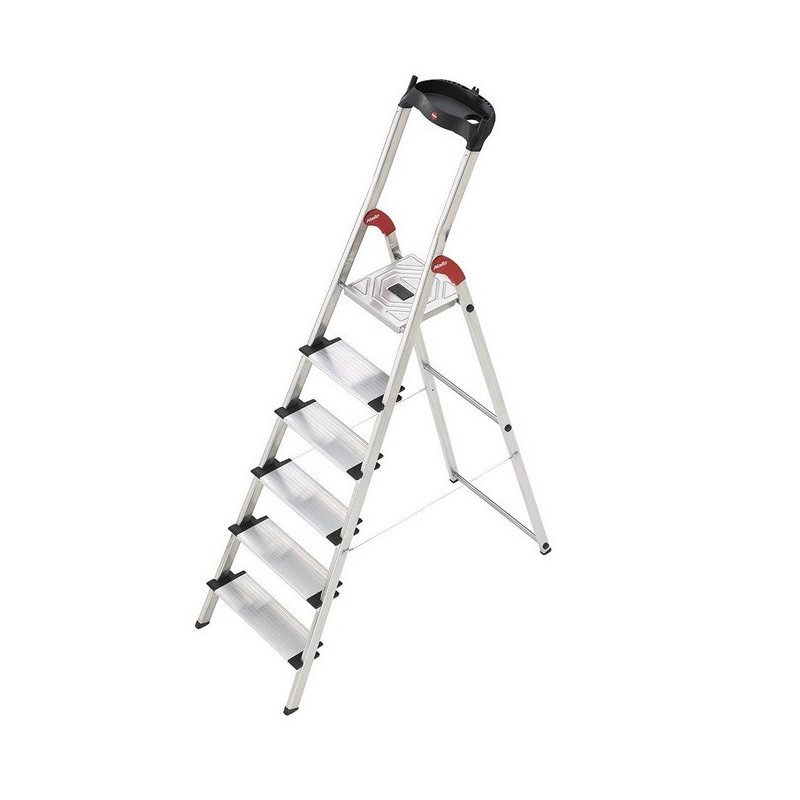 Hailo Escabeau de sécurité ProfiStep XXL 6 marches Ht travail 3,05m Hailo Kobleo