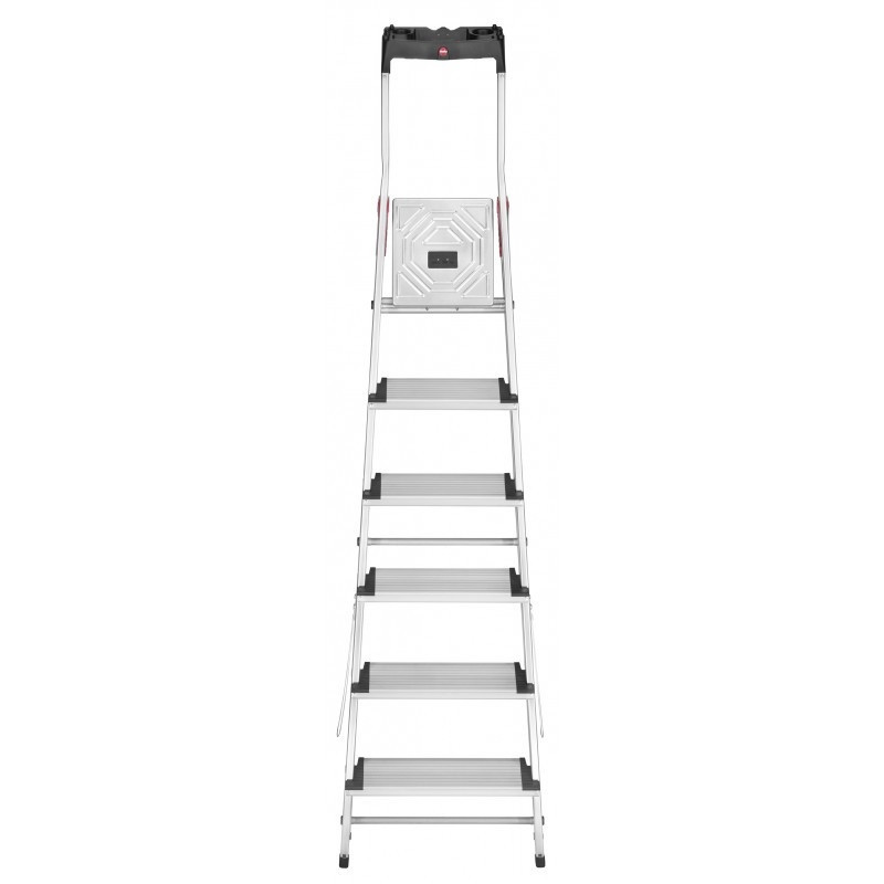 Hailo Escabeau de sécurité ProfiStep XXL 6 marches Ht travail 3,05m Hailo Kobleo