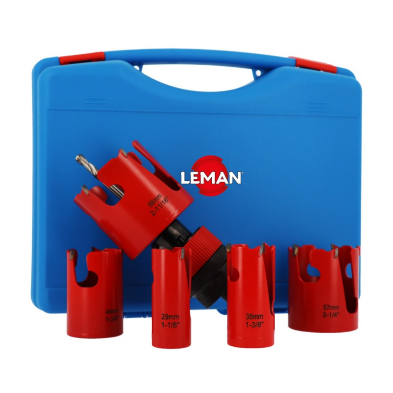Leman Coffret 5 Trepans Carbure 35-68 LEMAN Kobleo
