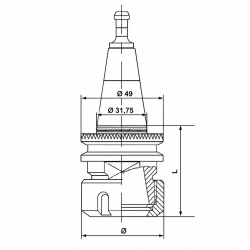 Leman Cone ISO 30 Couronne Crantee GR25 CNC, Leman Kobleo