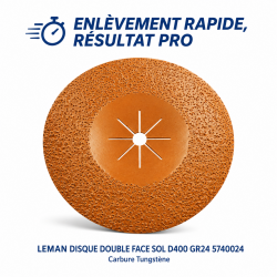 Leman Disque Sol Carbure D400 Gr24 LEMAN Kobleo