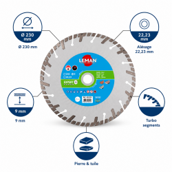 Leman Disque Diamant Turbo D230 LEMAN Kobleo