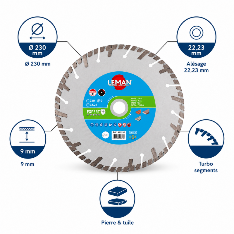 Leman Disque Diamant Turbo D230 LEMAN Kobleo