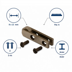 Leman Embout de rechange pour guide Sect. 8x12 L50 LEMAN Kobleo