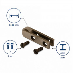 Leman Embout Guide Mortaisage 8x12 L40 LEMAN Kobleo