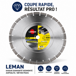 Leman Disque Diamant Asphalte D350 LEMAN Kobleo