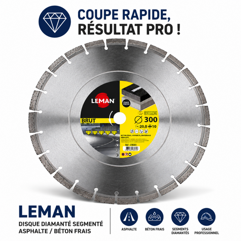 Leman Disque Diamant Asphalte D350 LEMAN Kobleo