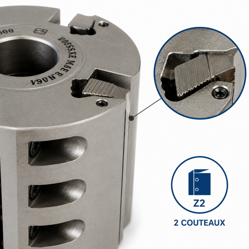 Porte-Outils Couteaux Dos Crante D. 137 mm, Leman