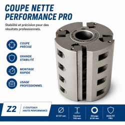 Porte-Outils Couteaux Dos Crante D. 137 mm, Leman
