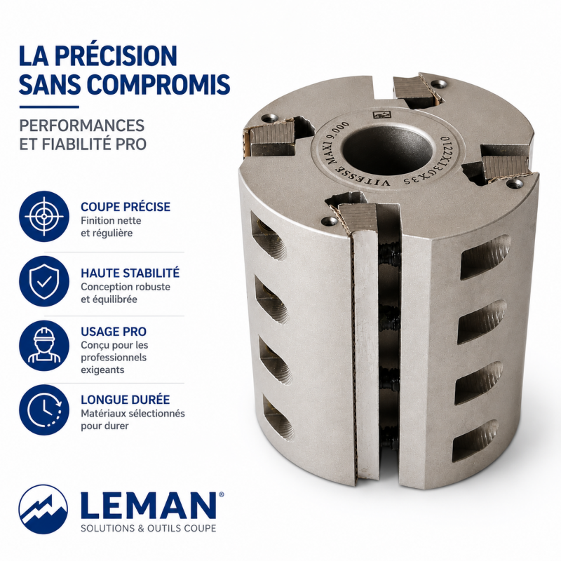 Porte-Outils Couteaux Dos Crante D. 137 mm, Leman