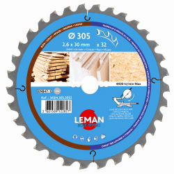 Leman Lame Scie Circulaire D305 32T LEMAN Kobleo