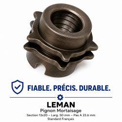 Leman Pignon Mortaisage Sect. 13x20 L50 LEMAN Kobleo