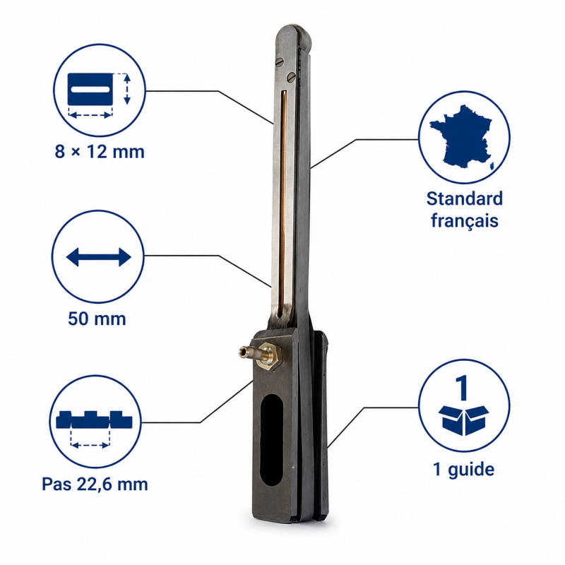 Leman Guide Mortaisage Sect. 8x12 L50 LEMAN Kobleo