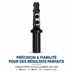 Leman Porte-Outils Calibrer CNC Queue 20 mm LU 38 mm, Leman Kobleo